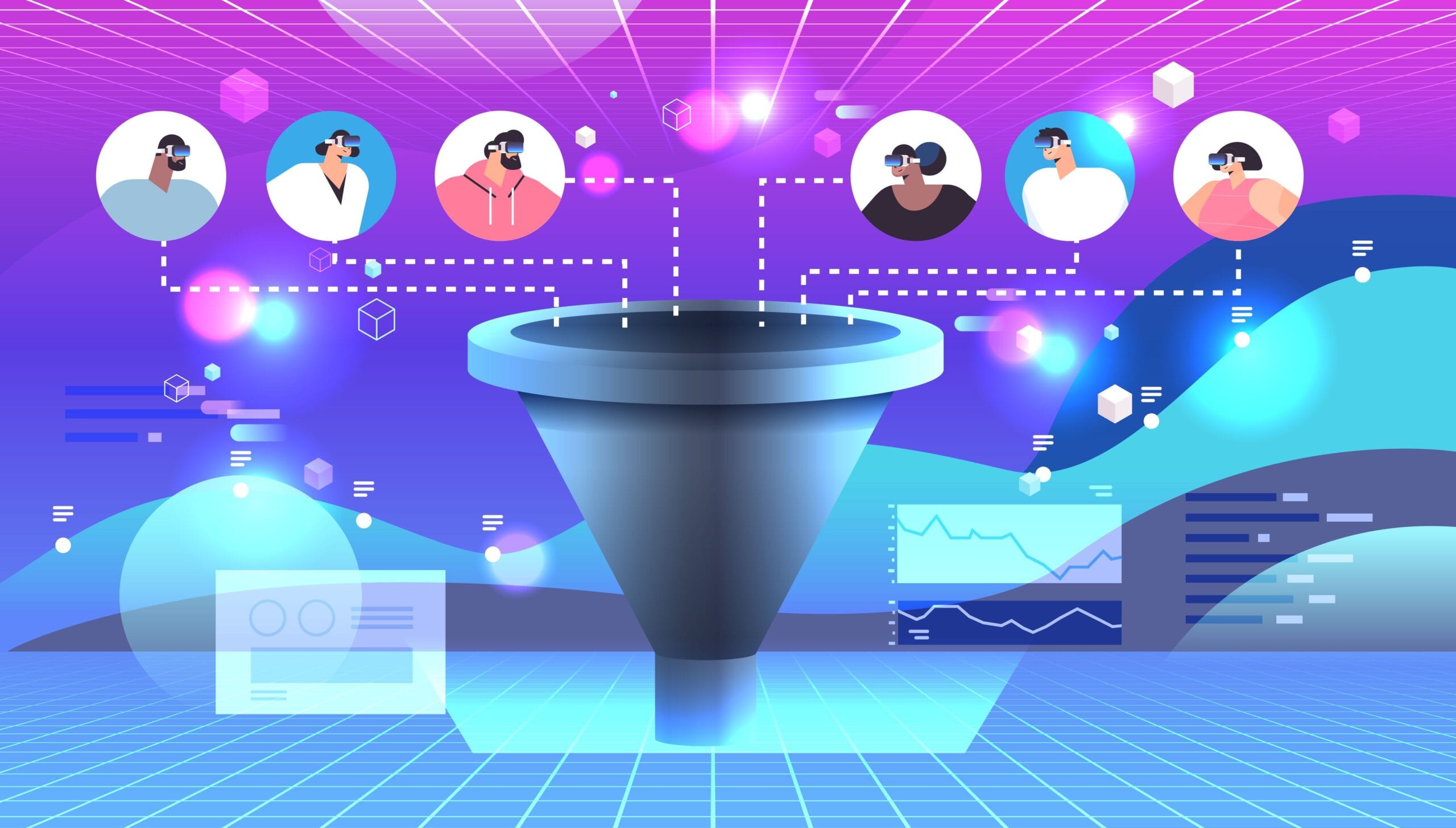 Glückliche Mitarbeiter